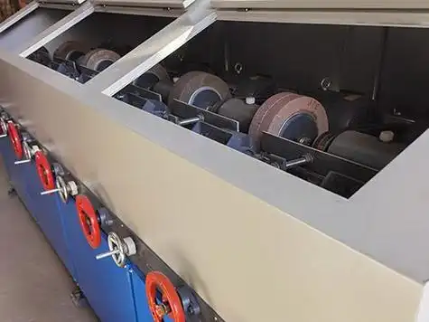 6工位全自动圆管抛光机铁管除锈机铝管拉丝机钢管打磨机一机多用