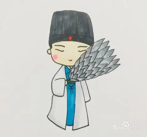 诸葛亮的简笔画教程