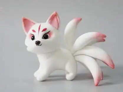 传说中的九尾狐【动物粘土视频】 #粘土教程 #超轻粘土手工 #原创手作