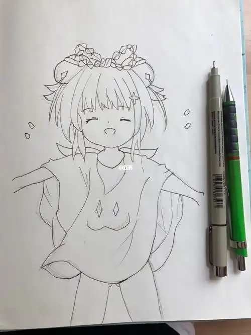 动漫人物手绘  #手绘  #水彩手绘  #水彩画动漫人物