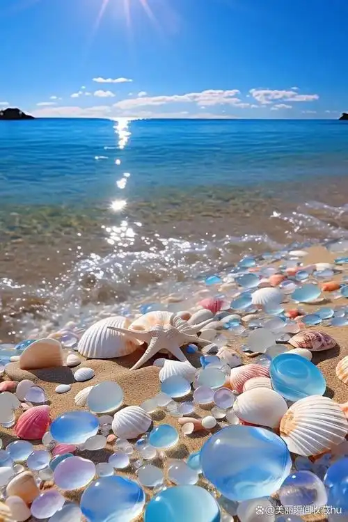 快来捡这么美丽的贝壳吧!