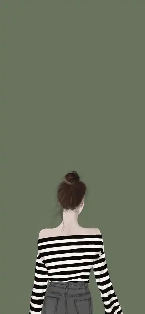 手机壁纸|高清女神背影壁纸,美丽而神秘