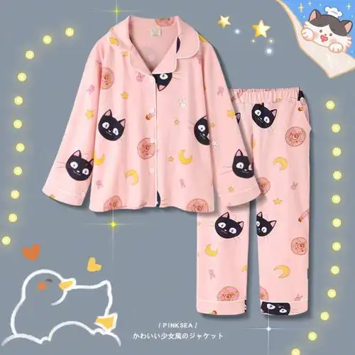 96今日推荐这套卡通睡衣呀~99炒鸡小清新的配色太好看了吧94