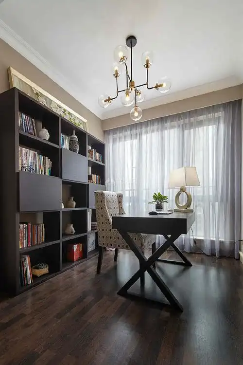 150平米美式书房设计效果图