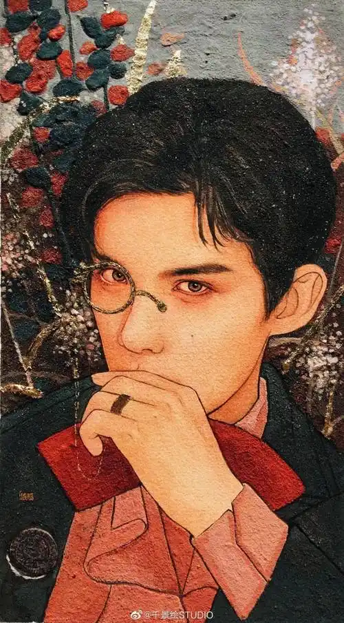 90后湖北才女画了100遍肖战作品被刘涛转发温柔细腻的工笔爆红全网