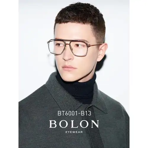 bolon暴龙近视眼镜2020年眼镜框β钛材质双梁眼镜架bt6001