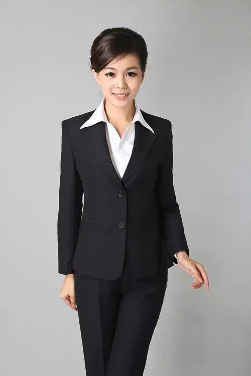 春秋黑色西装外套职业女西服套装商务修身小西装面试正装厂家批发