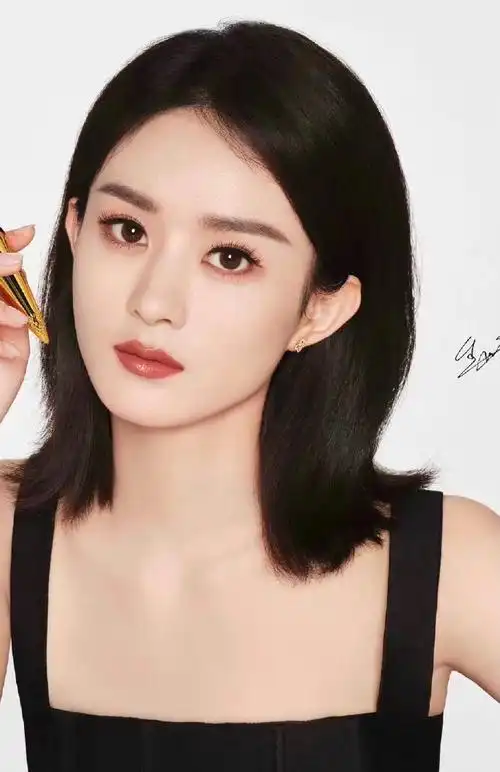 赵丽颖短发黑吊带大片##赵丽颖短发黑吊带造型