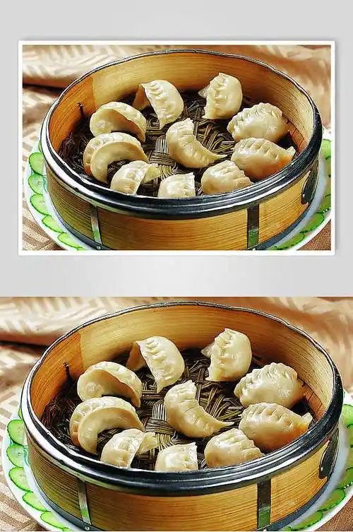 大肉蒸饺美食高清图片