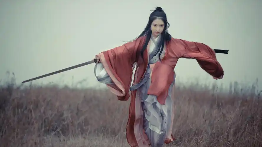 古风武侠侠女飒爽写真高清宽屏桌面壁纸