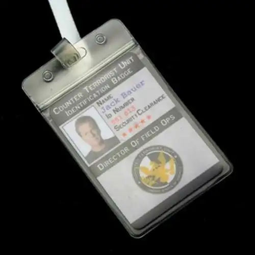fbi系列 反恐24小时 身份卡片 《反恐24小时》ctu 胸卡 pvc材质 jack