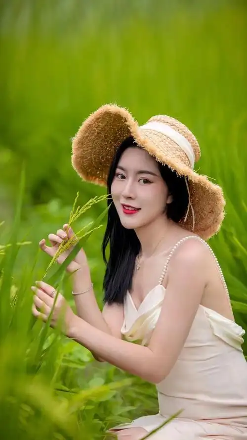拍摄稻田人像有技巧,送你一份拍摄攻略,唯美文艺很有范