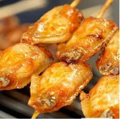 奥尔良风味烤翅中串 15串1kg 烧烤半成品鸡翅批发特价烤鸡中翅