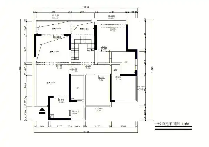 接全套施工图平面图学生作业自装设计