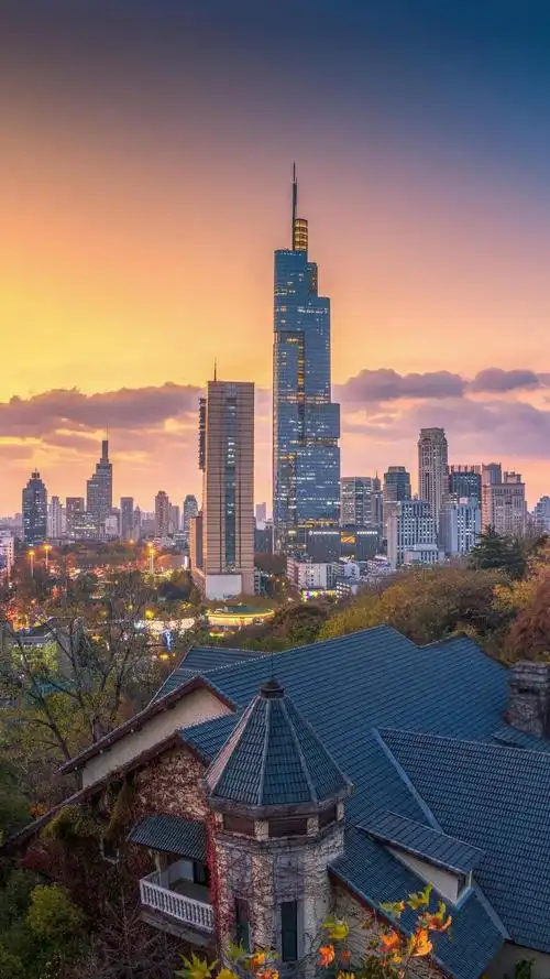 城市中繁华与古朴的碰撞,造就了富有层次感的南京美景.08视觉中国