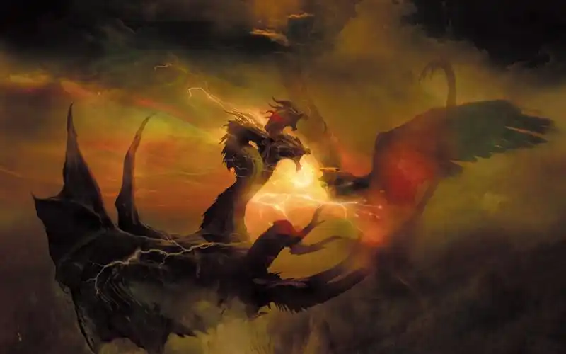 《哥斯拉2: 怪兽之王》炫酷海报高清桌面壁纸