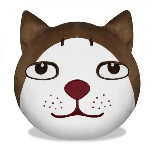 适用于韩版emoji萌靠垫公仔毛绒玩具抱枕趣味可爱qq表情靠垫潮女神