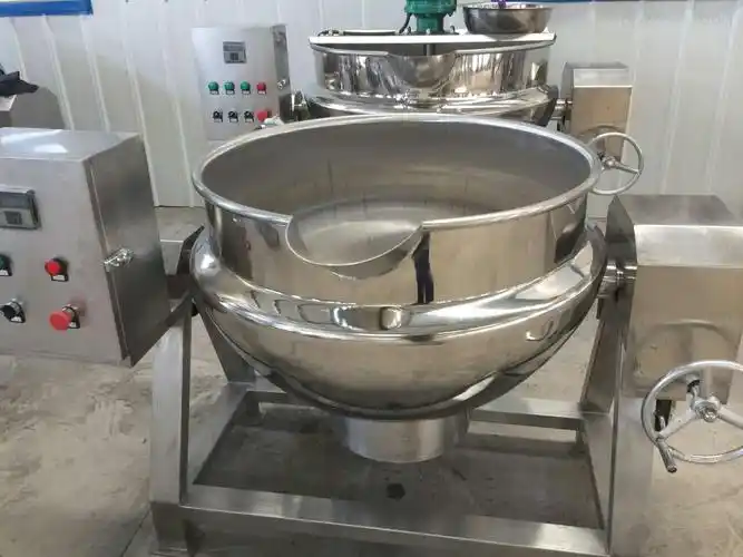 hj500-不锈钢电加热夹层锅,火锅底料炒锅,蒸煮一体锅