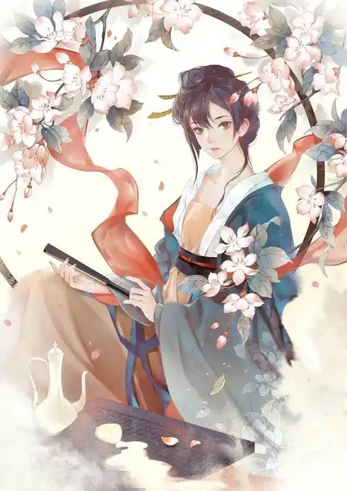 也是小说封面|溪初阳关的古风pixiv插画图片