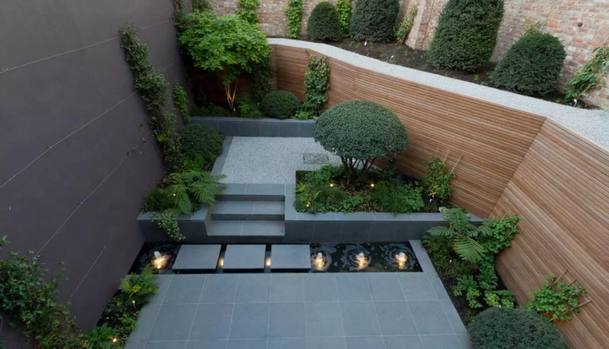 私家庭院篇现代庭院别墅区私人花园庭院层次感凸显别致实景欣赏