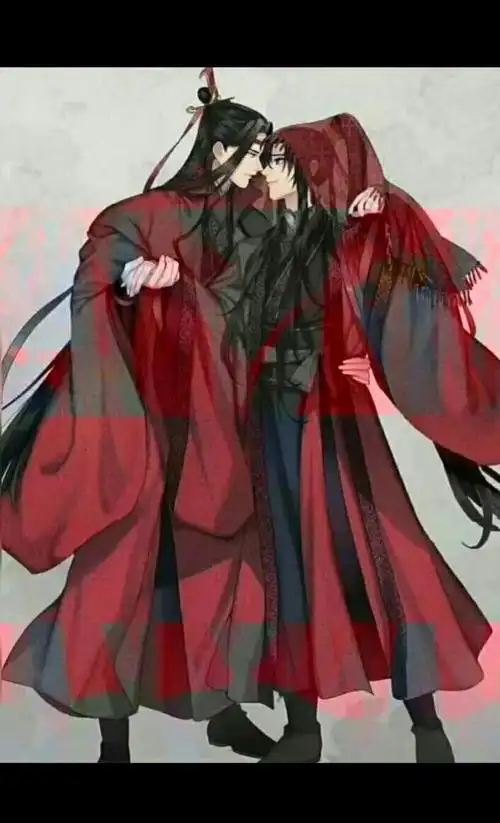 来一波忘羡的结婚照,嘻嘻,道友阔以互关吗?