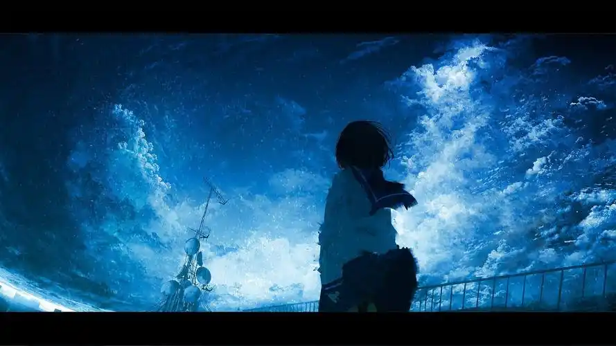 梦幻插画丨插画师chooco的蓝色梦幻插画世界