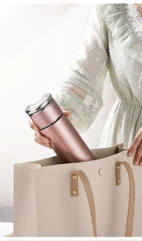 不锈钢保温杯茶水分离泡茶杯男女便携商务办公保暖杯刻字定制logo泡茶