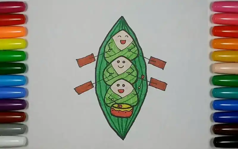 儿童简笔画 - 端午节划龙舟 每天一幅简笔画93 零基础学画画 painting