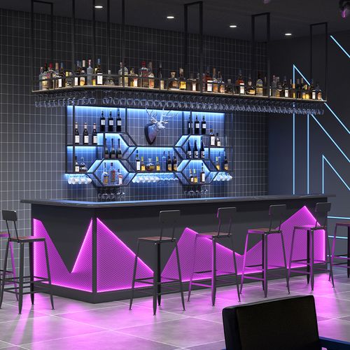 工业风吧台网红潮店收银台创意烧烤店复古台球厅吧台柜酒吧调酒台