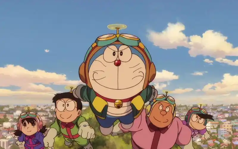 电影《哆啦a梦:大雄与天空的理想乡》今日上映 中配版预告发布