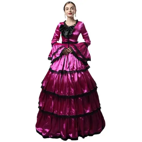 维多利亚奢华礼服法式公主宫廷蛋糕裙