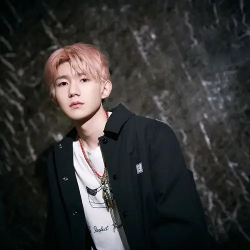 王源最新拍立得大片粉色头发很醒目