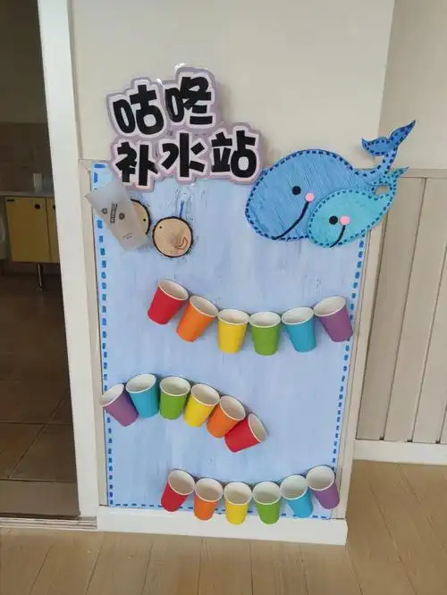 幼儿园幼儿园开学环创喝水区域