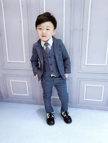 迪士尼disney商场同款2小男童西装套装春秋英伦3岁儿童小西服帅气4