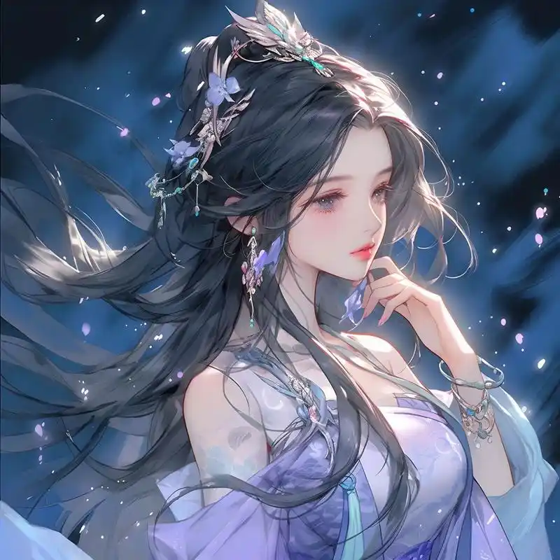 紫色系头像,也太好看了吧!▏古风女生头像