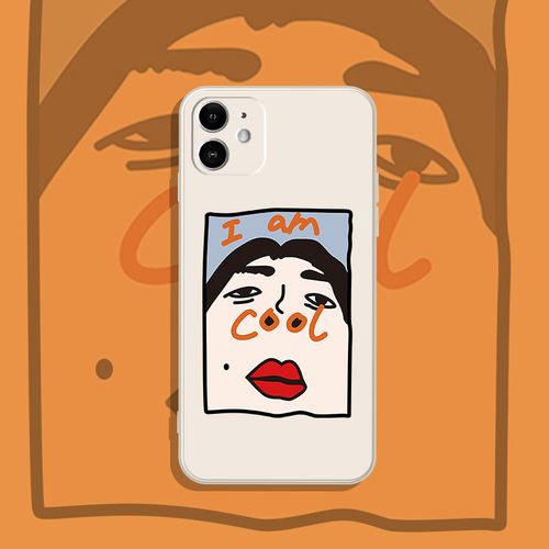 大鼻孔手机壳适用苹果12搞怪11pro创意xs个性max人脸i am cool头