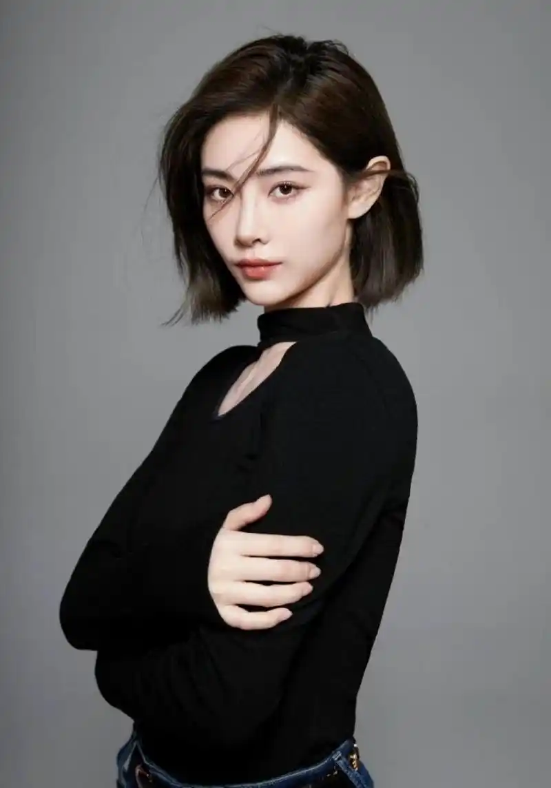 短发许佳琪,气场真的好强呀!