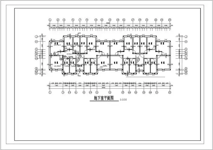 滁州市某家属院5层框架结构民居住宅楼全套建筑设计cad图纸(2套方案)