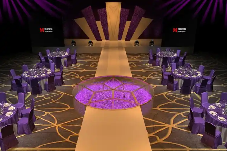 玻璃舞台 圆形舞台 婚礼舞台 婚庆道具 婚礼t台