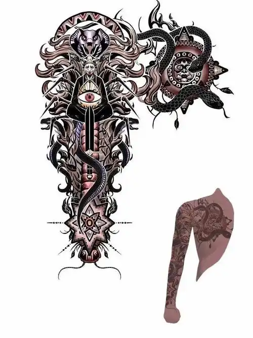 纹身手稿  #画江湖之不良人第四季  #画江湖之不良人李茂贞