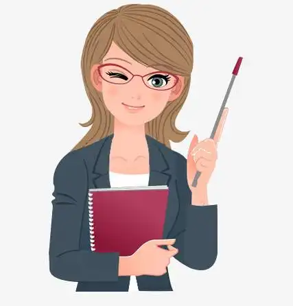 本作品全称为《彩色卡通风捧书本的老师形象元素》,在整个配色上使用