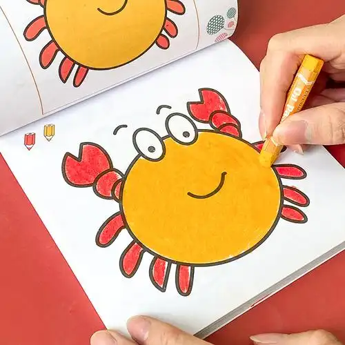 儿童画画本涂色书宝宝绘画本2-3-4-5岁幼儿园涂色绘本6填色图画本