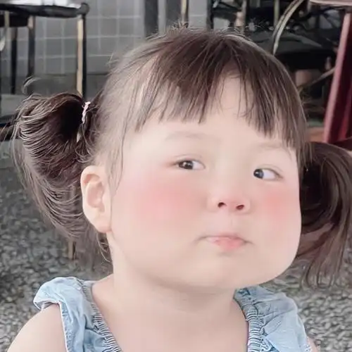 丸子妹头像,情侣头像,萌娃头像
