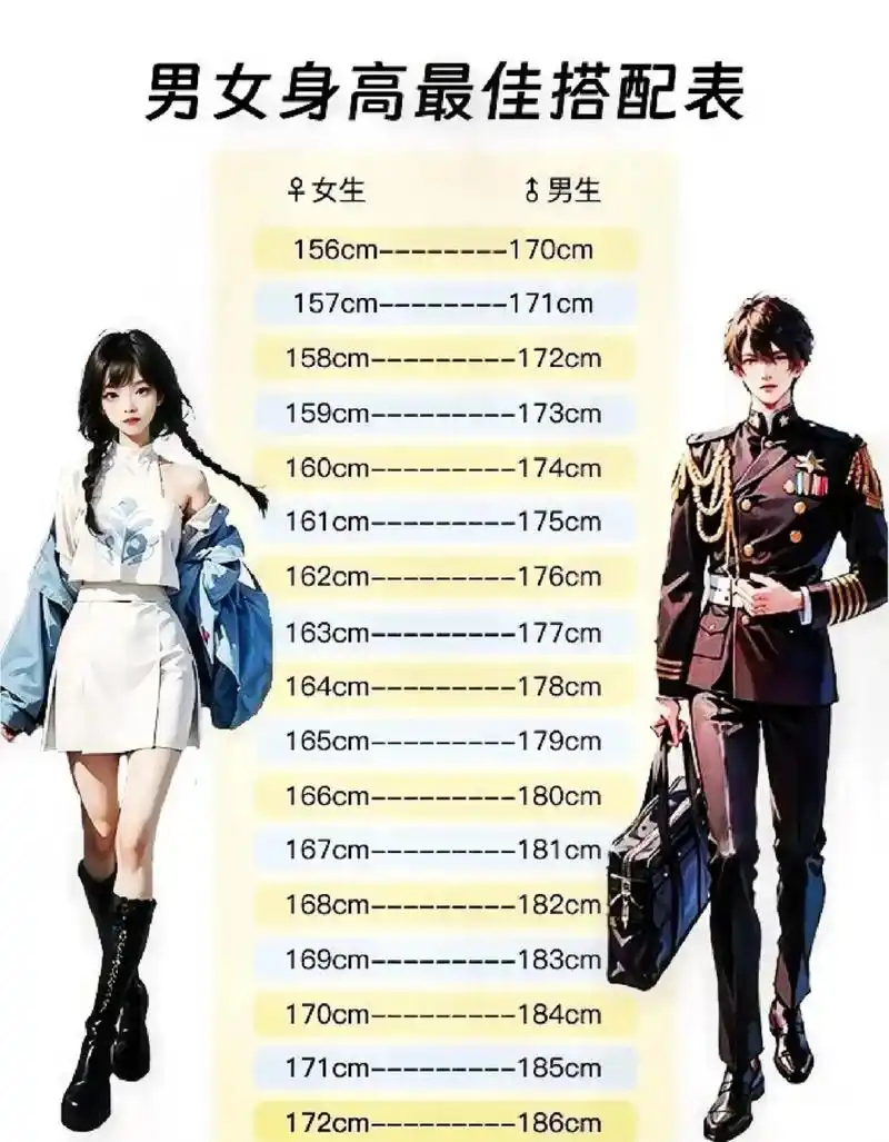 你和对象之间的身高差是多少呢?