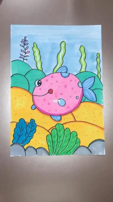 儿童画小鱼的简单画法儿童简单画小鱼儿童画