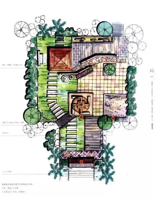 (院子)#(景观设计)#(大院子)#(别墅院子)#(庭院)#(小别墅设计总平骀