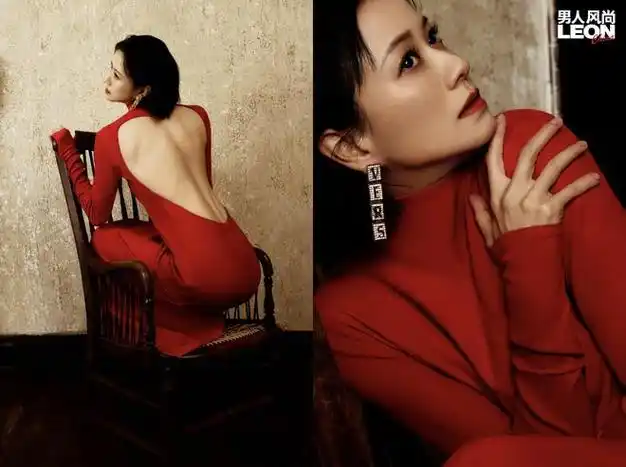 47岁刘敏涛登f时尚画报红裙美背曝光网友惊呼太美了