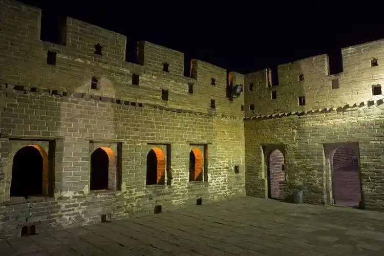 夜晚,正面,旅游,度假,名胜古迹,窗户,标志建筑,地标,建筑,北京,长城