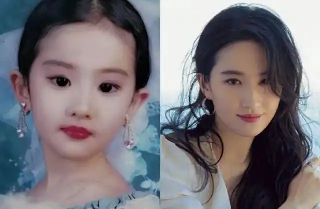 明星罕见童年照流出,刘亦菲从小美到大,范冰冰变化大到难辨认