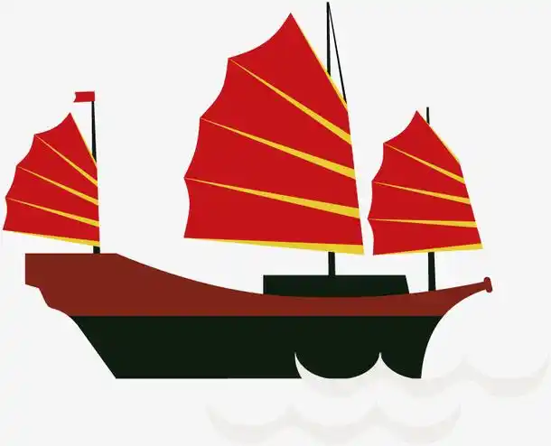 关键词 : 帆船,红色,中国风,漫画